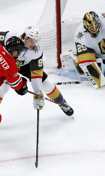 Fleury helps Golden Knights beat Blackhawks 2-1 in shootout